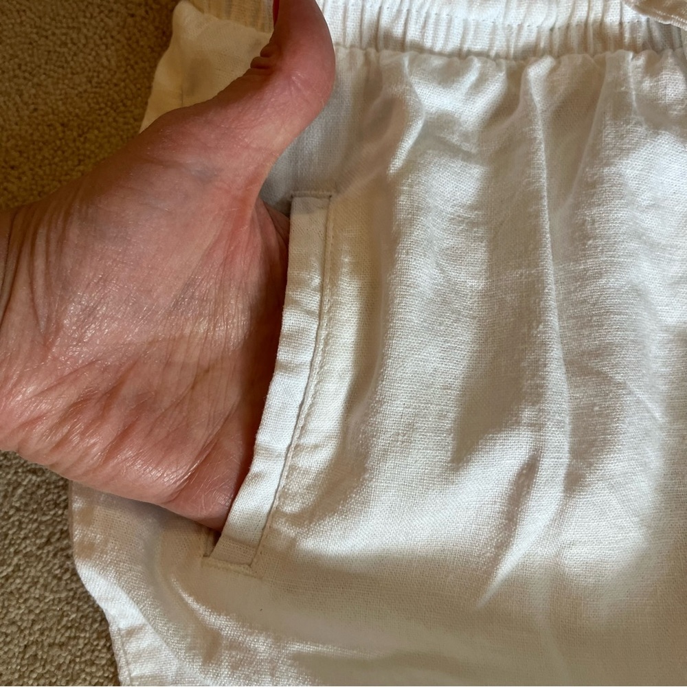 Love Tree ankle cropped linen blend pants - Picture 3 of 9